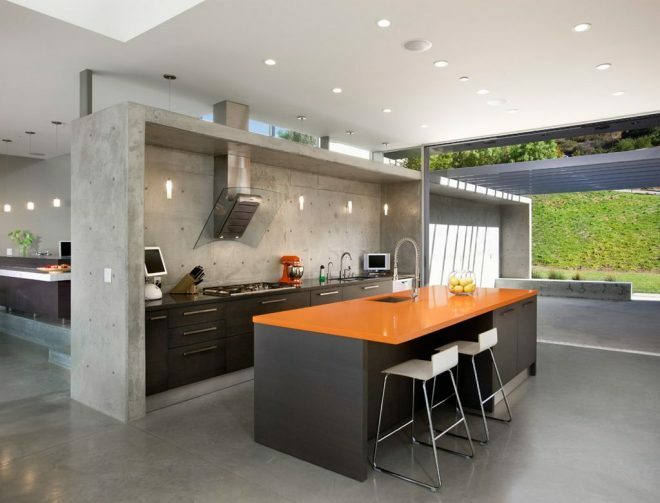 concrete kitchen