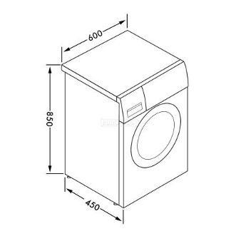 Washing machine dimensions