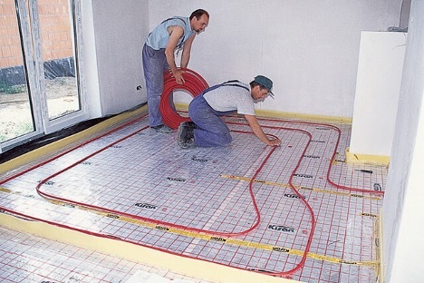 How to lay a warm floor in a screed