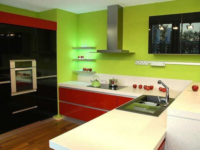 color combinations in the red kitchen 1