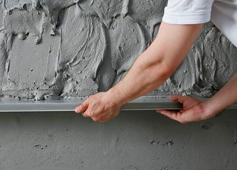 Technology for leveling walls with plaster