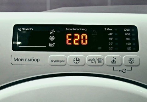 When does the e20 error occur in the washing machine? The meaning, causes and solutions of the error - Setafi
