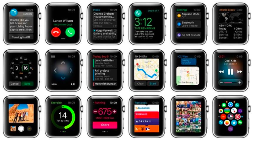 Apple Watch lietotnes