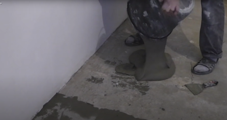 Instructions - How to level the floor screed - step 1