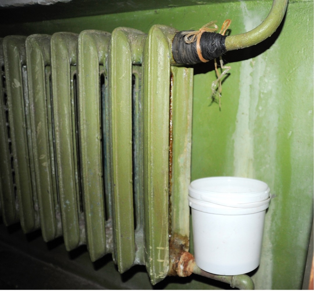 What kind of water flows in radiators