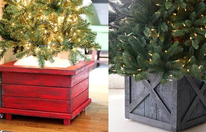 Jak si vyrobit pohodlný a krásný stojan na vánoční stromek vlastníma rukama: schéma krok za krokem a možnosti designu