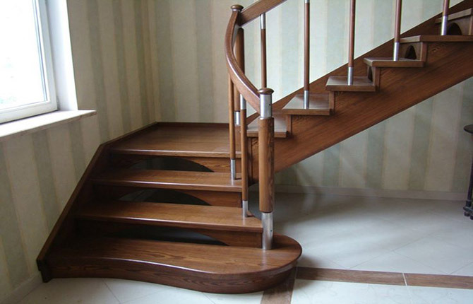Types of turning stairs
