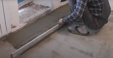 Instructions - How to level the floor screed - step 6