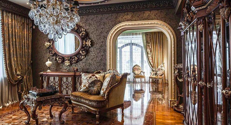 Barokový štýl v interiéri bytu: ako vyzerá renovácia s monogramami – Setafi