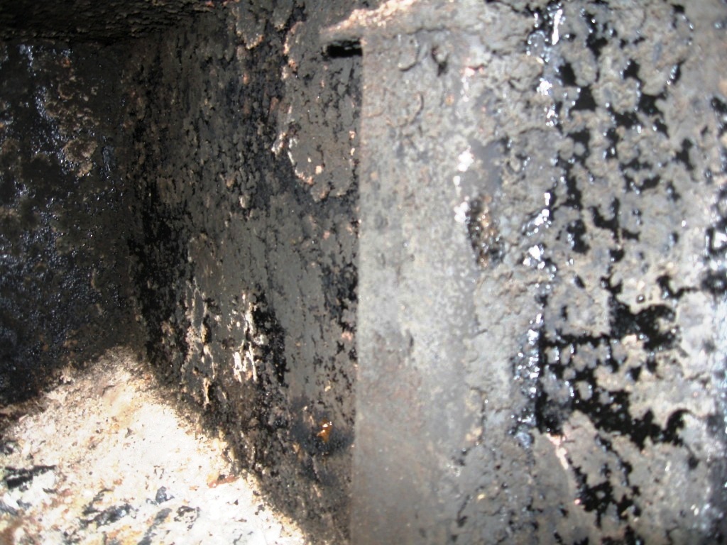 Carbon deposits in the cauldron