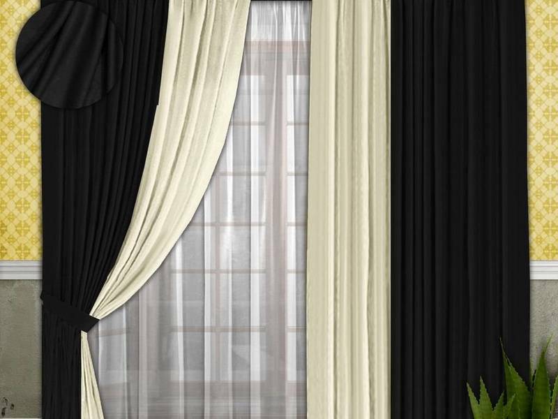 Varieties of curtains in the living room